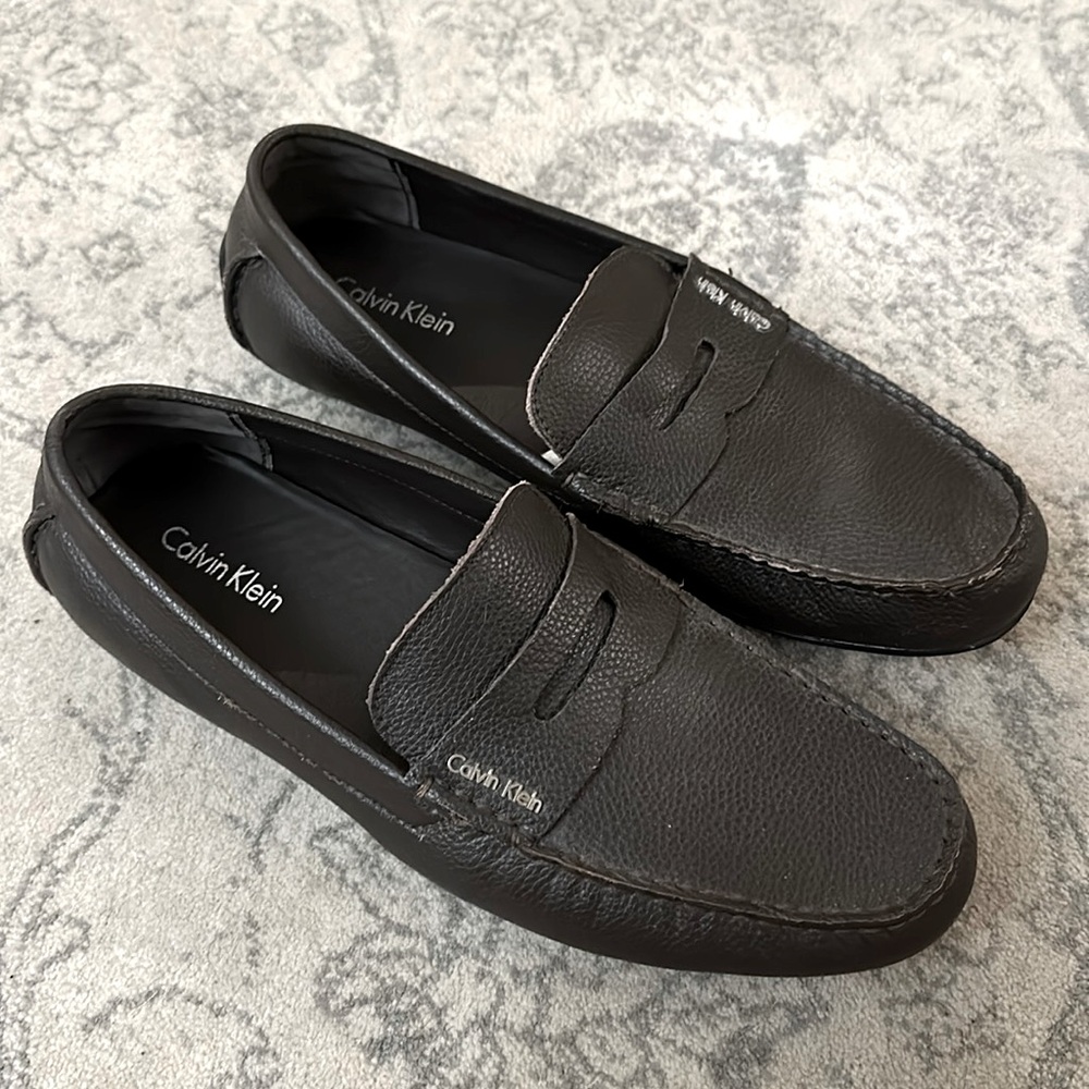 Calvin Klein Leather ‘Ivan’ Penny Loafer